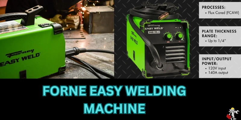 FORNEY Easy flux cored wire feed welder 140 amp 120-Volt (No Gas Needed) flux cored wire feed welder 140 amp