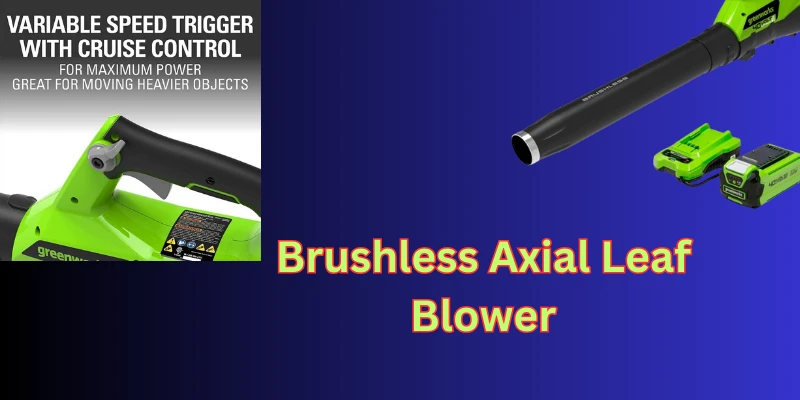 Greenworks Cordless Axial Blower, 40V (115 MPH / 430 CFM) Brushless, 2.0Ah Battery and Charger Included Greenworks Cordless Axial Blower