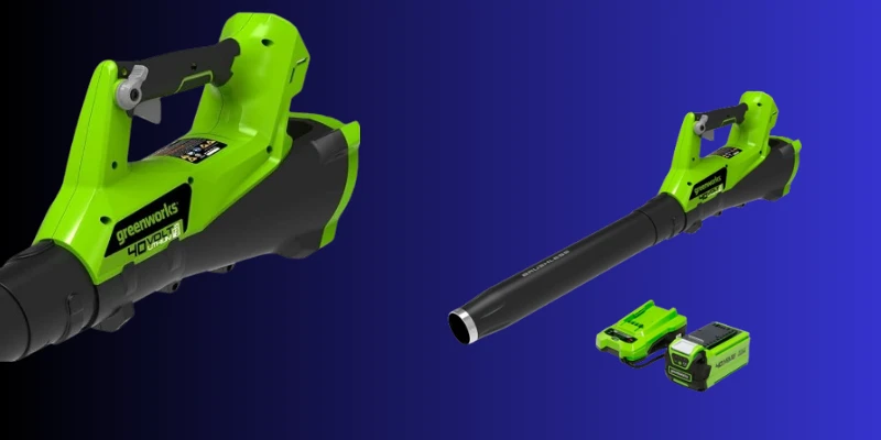 Greenworks Cordless Axial Blower, 40V (115 MPH / 430 CFM) Brushless, 2.0Ah Battery and Charger Included Greenworks Cordless Axial Blower