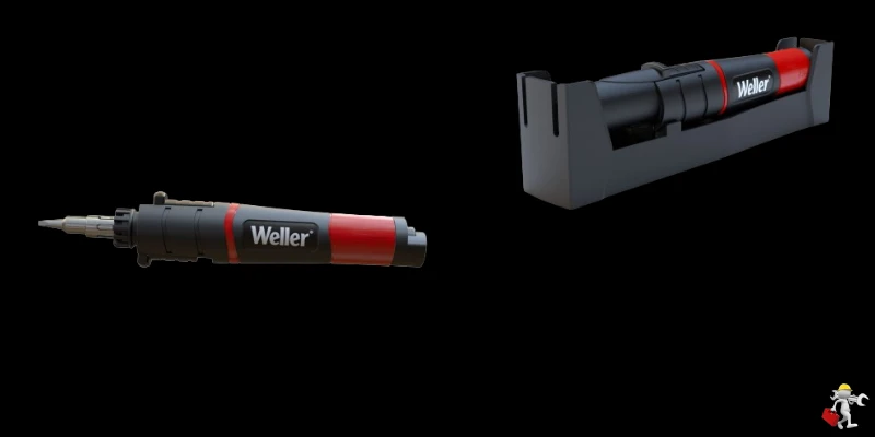 Weller Cordless Soldering Iron 25W-75W& Heat Tool Kit, Butane Powered - Butane Not Included - WLBUK75 Weller Cordless Soldering Iron 25W-75W