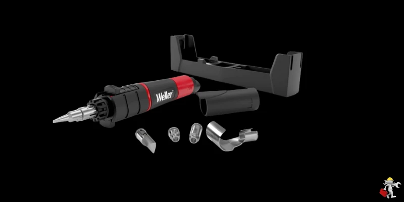 Weller Cordless Soldering Iron 25W-75W& Heat Tool Kit, Butane Powered - Butane Not Included - WLBUK75 Weller Cordless Soldering Iron 25W-75W