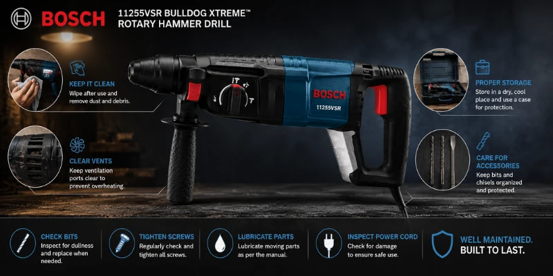 Bosch Bulldog Xtreme Hammer Drill 11255VSR