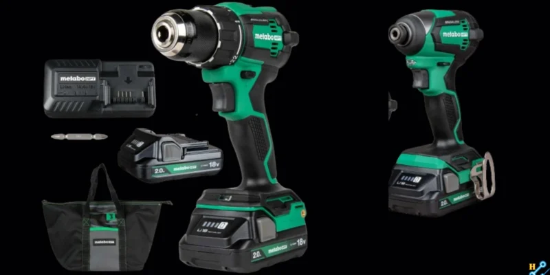 Metabo Cordless Drill Driver Kit | HPT 18V MultiVolt™ | 620 in-lbs of Torque | Compact | Reactive Force Control | 22 + 1 Clutch Settings | LED Light | Belt Hook | Lifetime Tool Warranty | DS18DEX