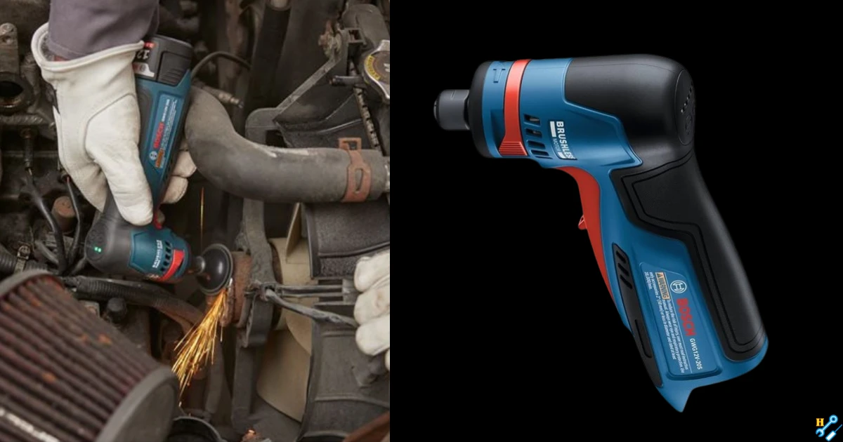 BOSCH GWG12V-20SN Right Angle Die Grinder 12V Max Brushless 1/4 In. Right Angle Die Grinder