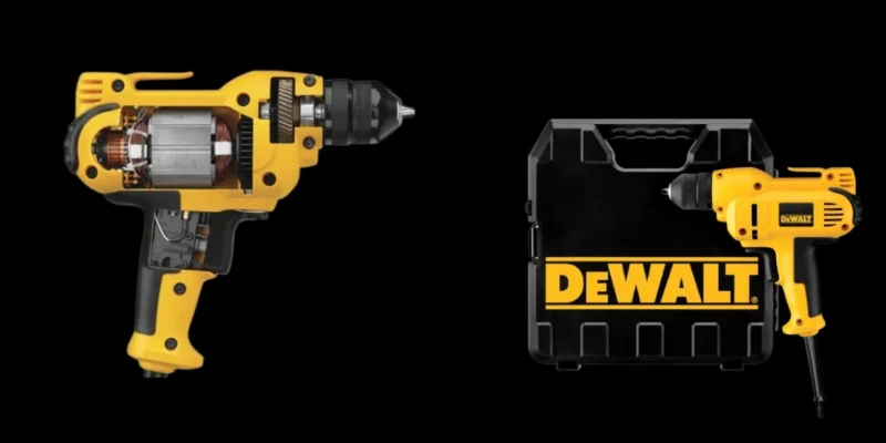 Best DEWALT Drill: 8.0-Amp, 3/8-Inch, Variable Speed Trigger, Mid-Handle Grip for Comfort, Corded (DWD115K)