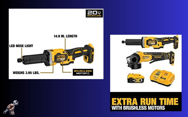 DEWALT 20V MAX Angle Grinder and Dewalt Die Grinder, Cordless 2-Tool Set with Battery and Charger (DCK203P1) Dewalt Die Grinder