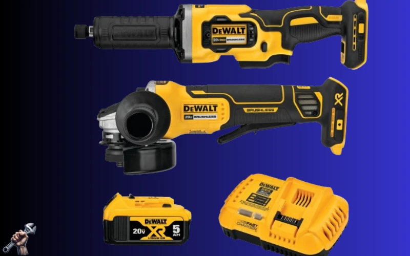 DEWALT 20V MAX Angle Grinder and Dewalt Die Grinder, Cordless 2-Tool Set with Battery and Charger (DCK203P1) Dewalt Die Grinder