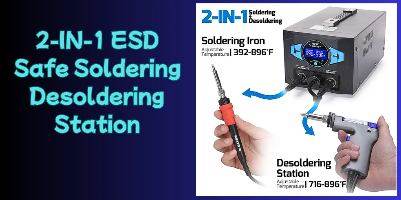 Upgrade Your Workspace: The WEP 948D III 2-in-1 ESD Safe Soldering and Desoldering Station WEP 948D III Soldering Station