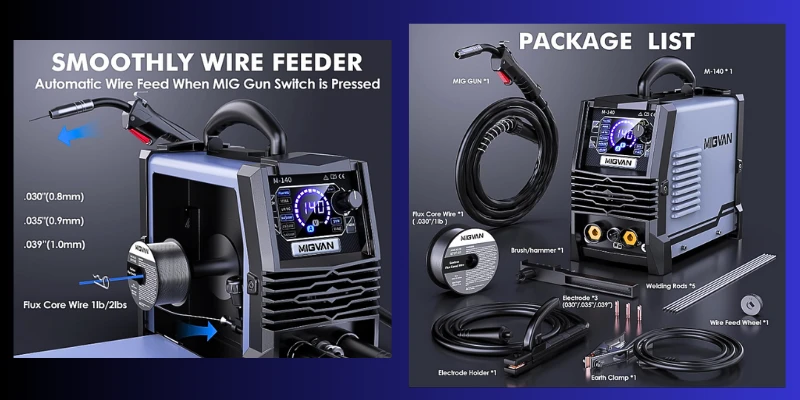 Comprehensive Review of the MIG 140A Welder: A Versatile and Efficient 3-in-1 Flux Core Welding Machine best 3 in 1 mig welding machine