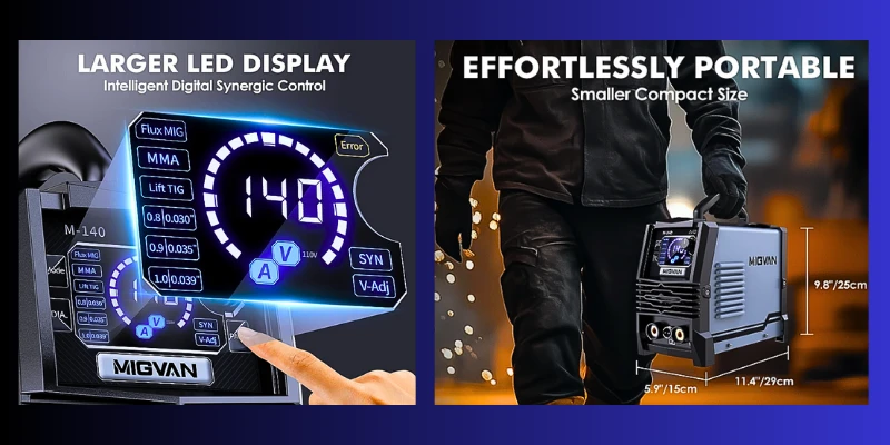 Comprehensive Review of the MIG 140A Welder: A Versatile and Efficient 3-in-1 Flux Core Welding Machine best 3 in 1 welding machine
