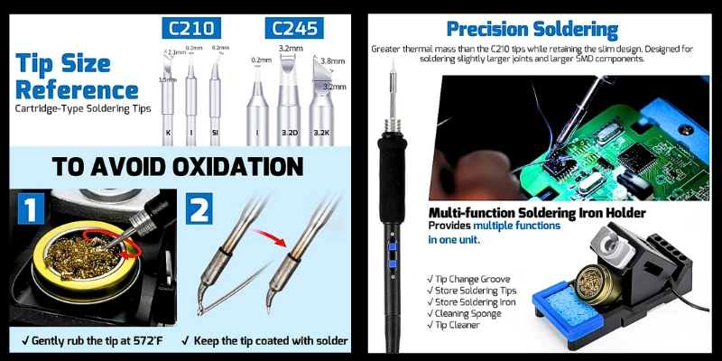 WEP 992D-III 2-in-1 Soldering and Hot Air Rework Station Review best professional soldering iron