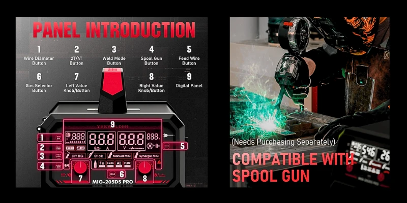 Comprehensive Review of the YesWelder MIG-205DS Pro MIG Welder yeswelder stick welder review