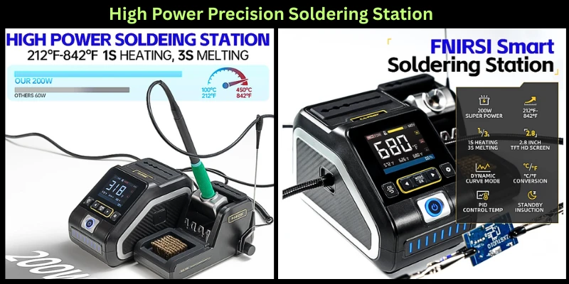 Exploring the FNIRSI DWS-200 200W Precision Digital Soldering Station Kit with 3 F210 Tips best soldering iron usa