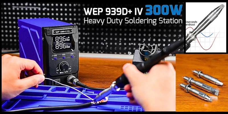 Master Your Craft with the WEP 939D IV Soldering Station 300W Heavy Duty WEP 939D Soldering iron Station